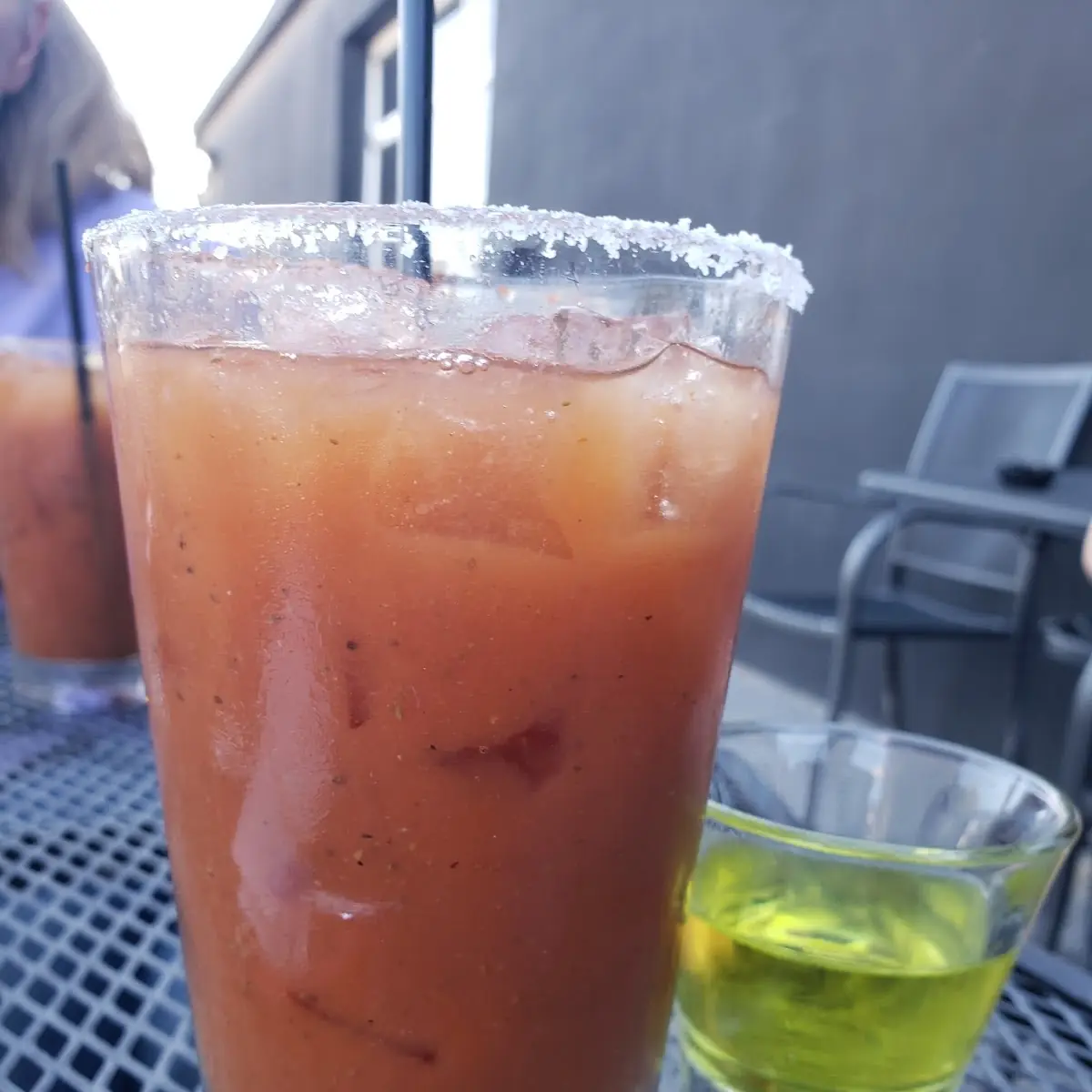Bloody Mary with a Pickle Shot