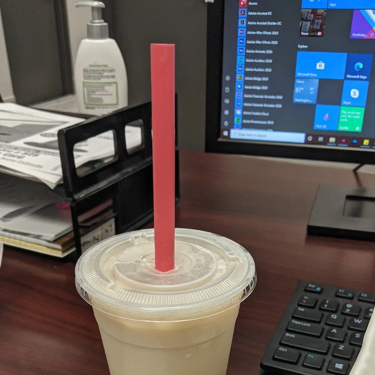 Wintermelon Milk Tea with Boba