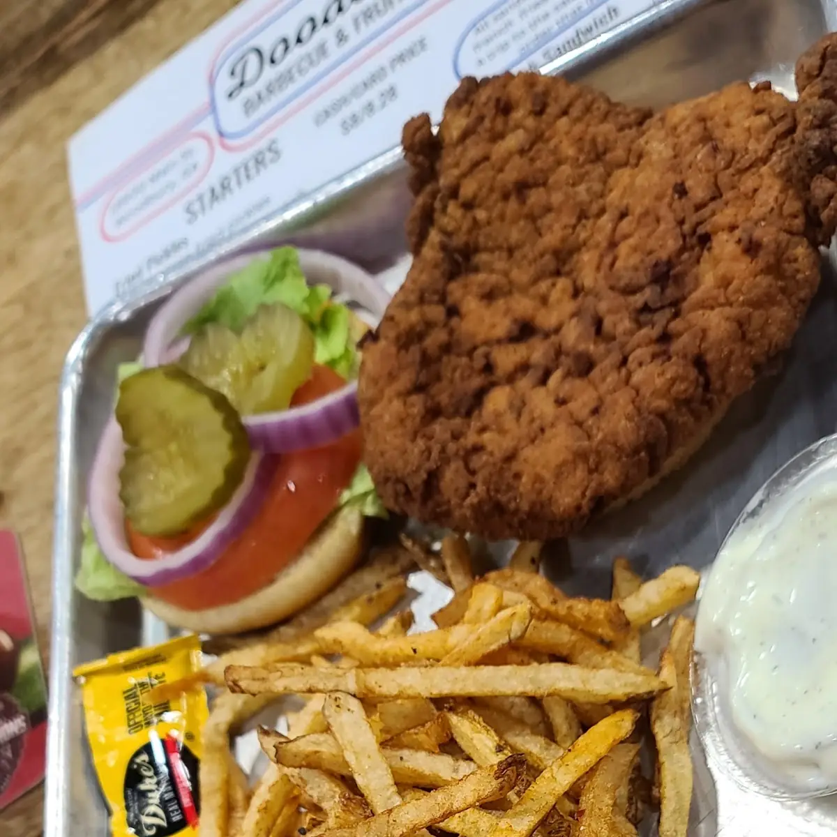 Fried Pork Chop Sandwich