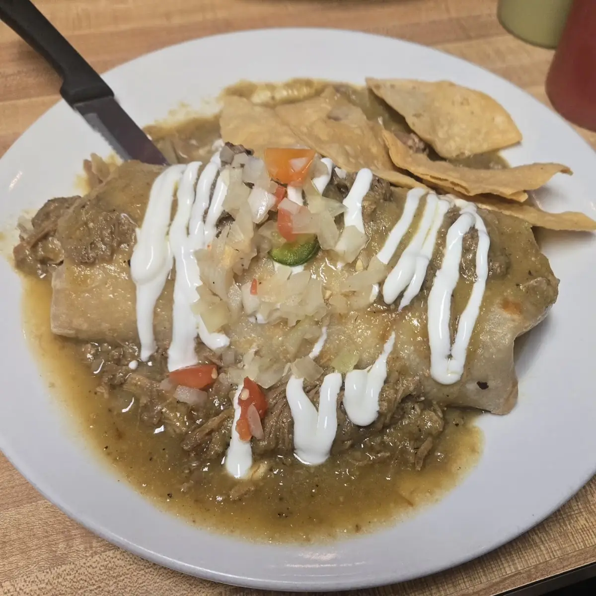 Chile Verde Burrito
