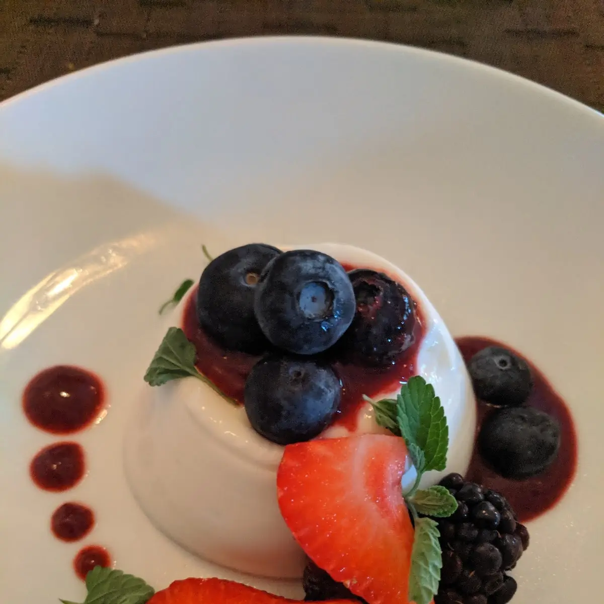Blackberry Panna Cotta
