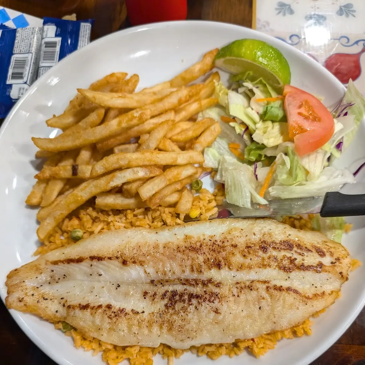 Grill fish filet