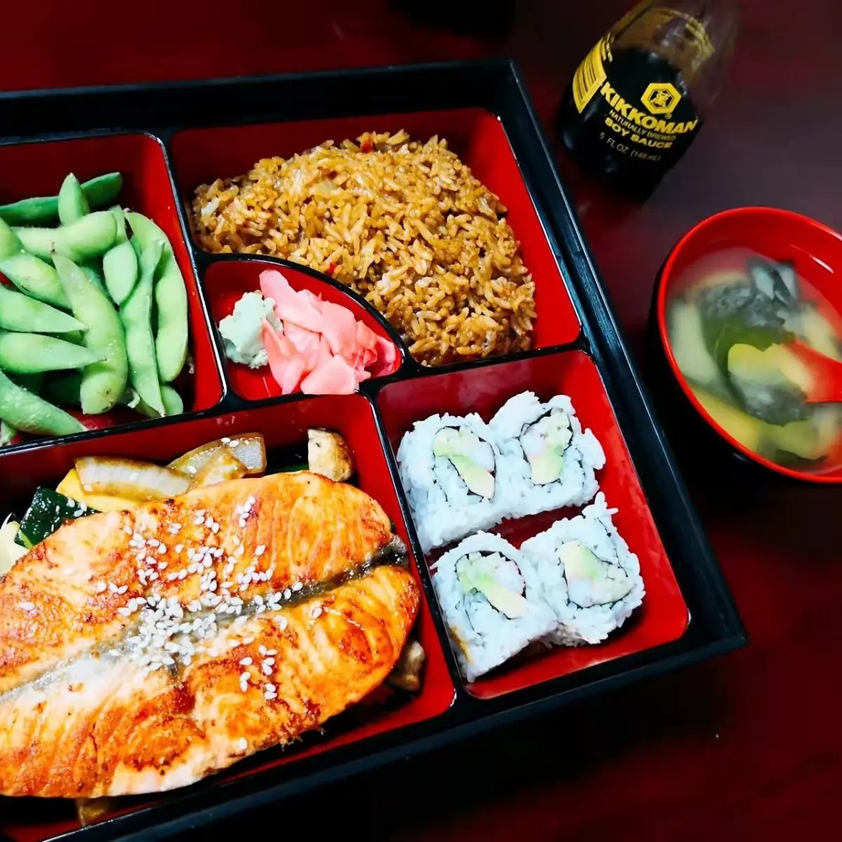 Salmon Teriyaki Bento Box