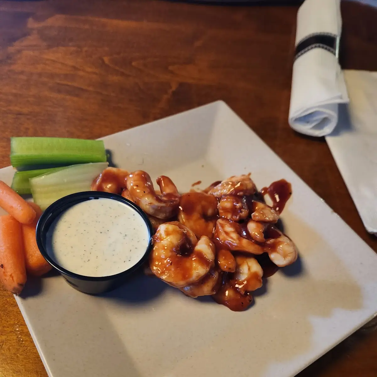Shrimp with BBQ Sauce