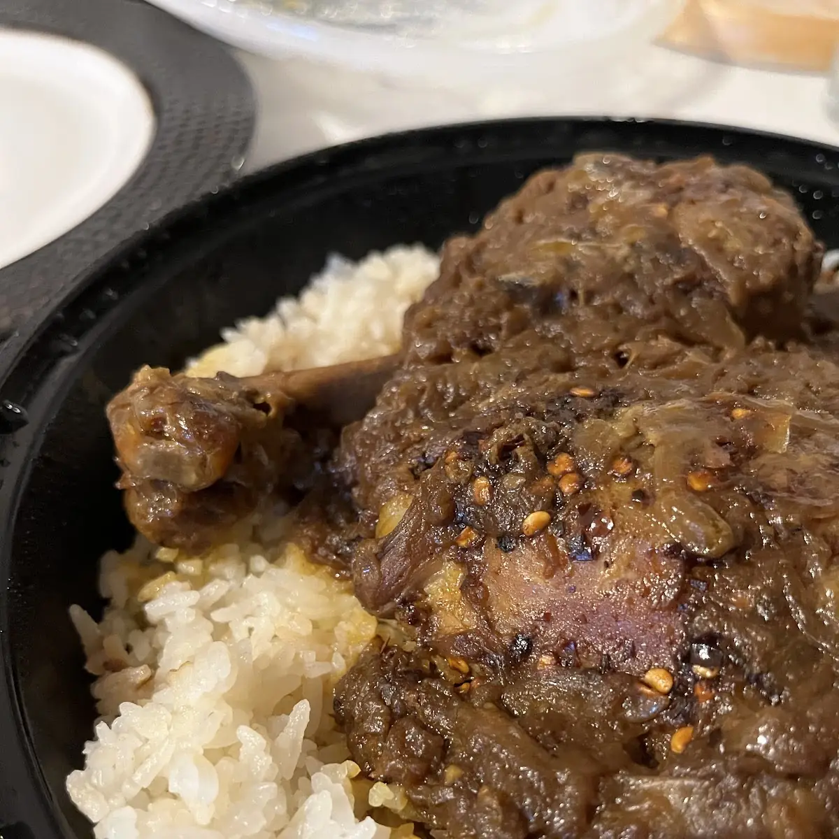 Coconut Rice with Chicken Curry