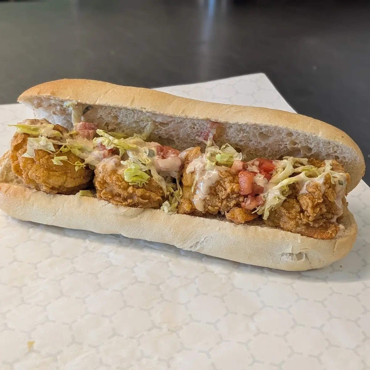 Cajun Shrimp PO'Boy