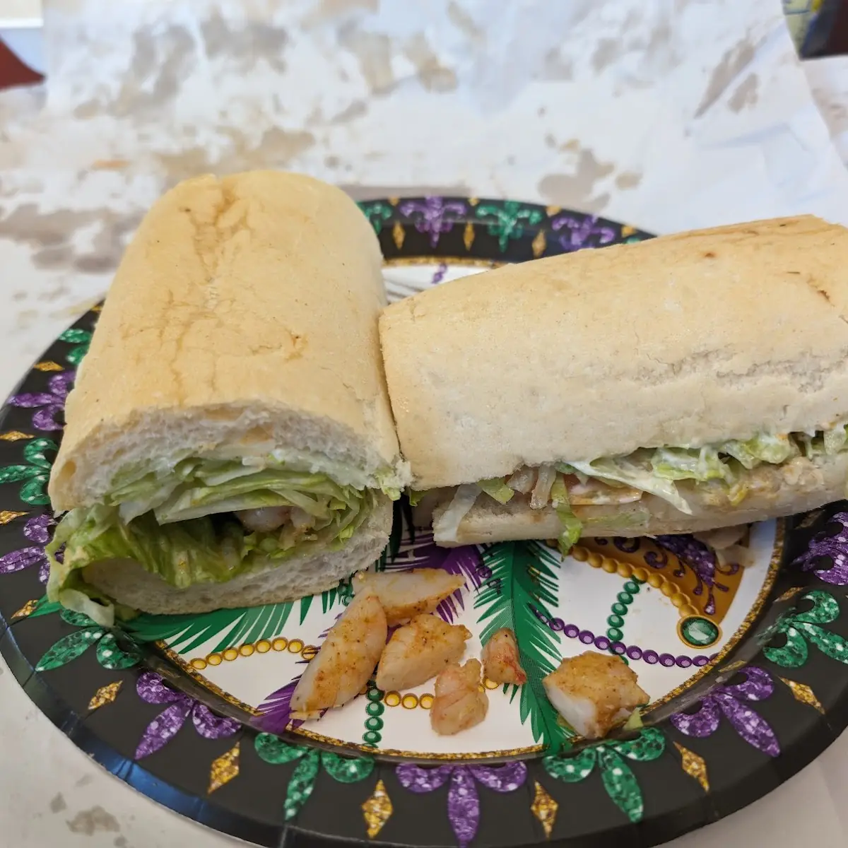 Grilled Shrimp Poboy