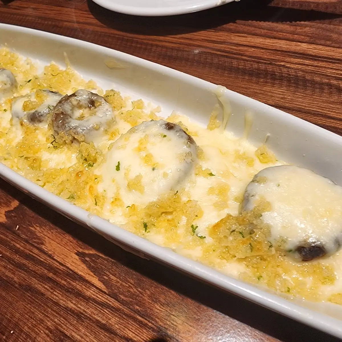 White Cheddar Stuffed Mushrooms