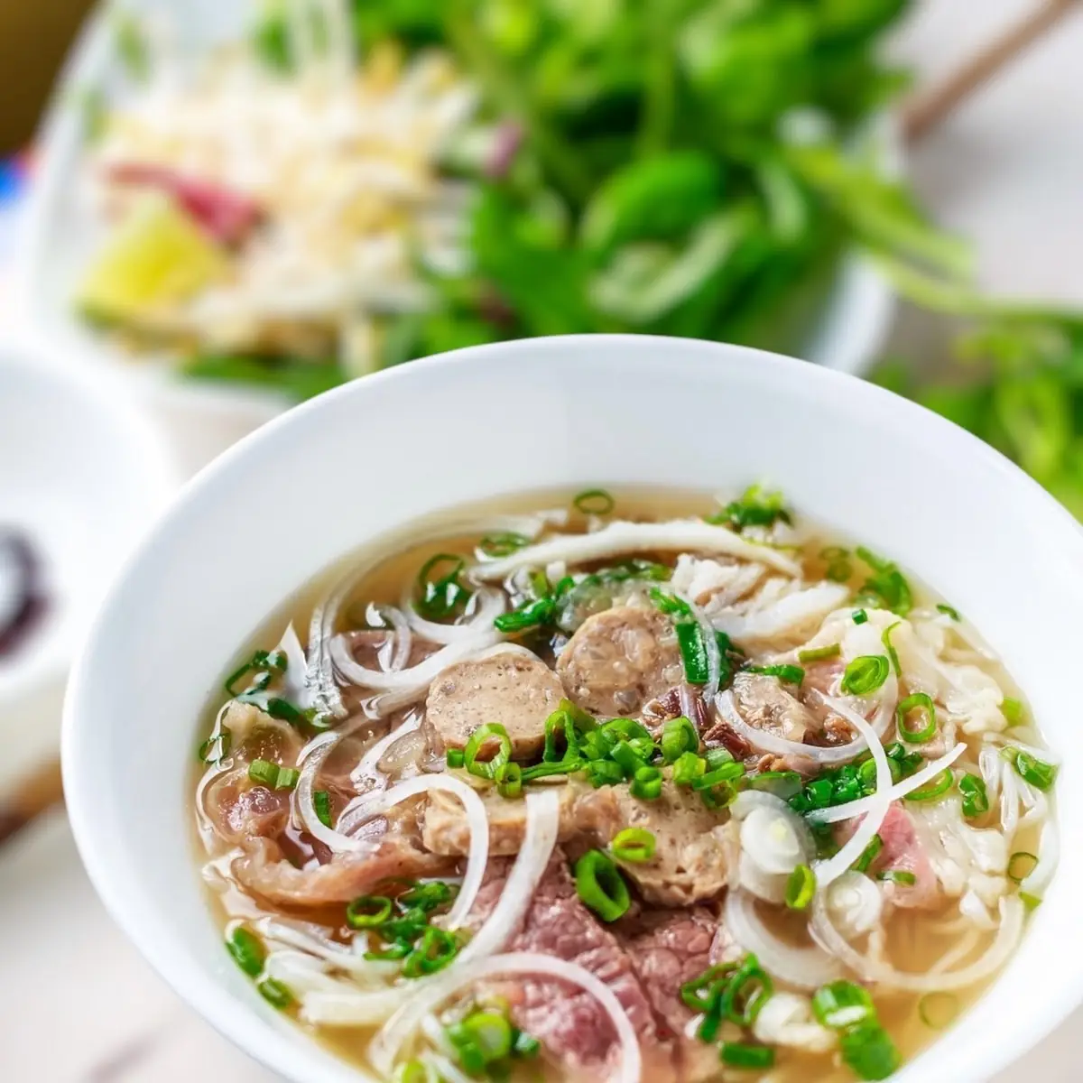 Beef Pho with Fresh Herbs