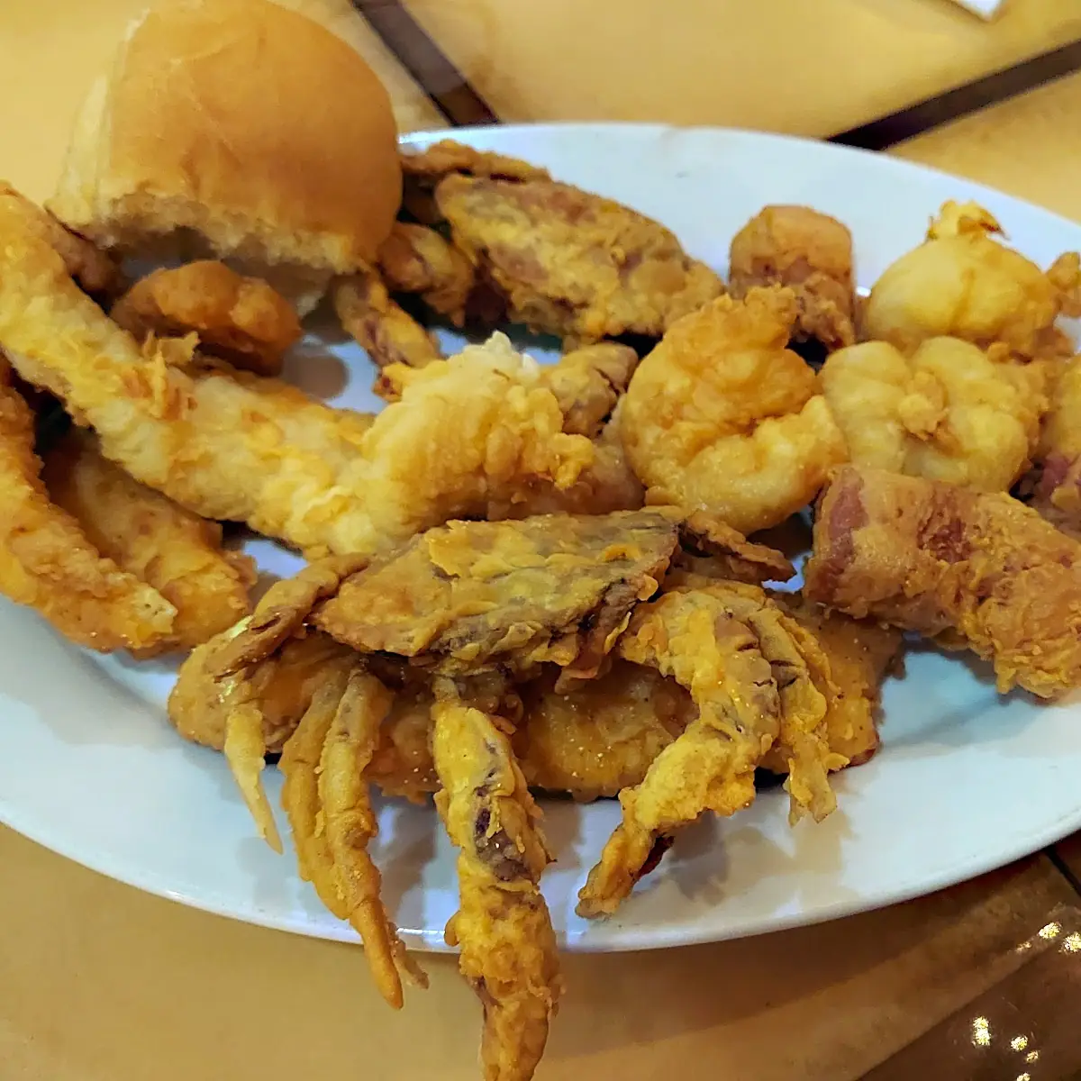 Seafood & Soft Shell Crab Platter