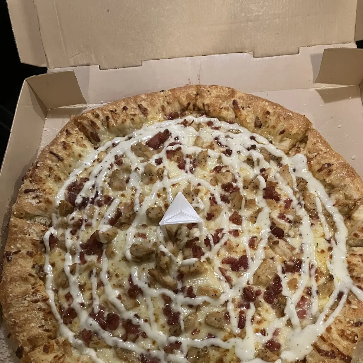 Stuffed Crust Chicken Bacon Ranch Pizza
