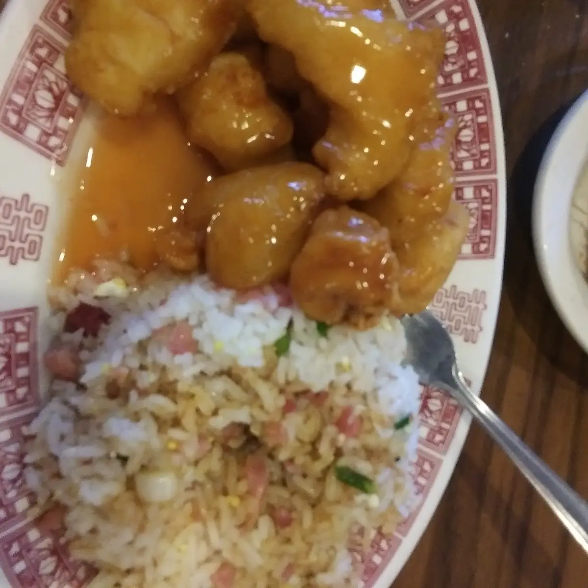 Sweet Sour Chicken and Beef Fried Rice