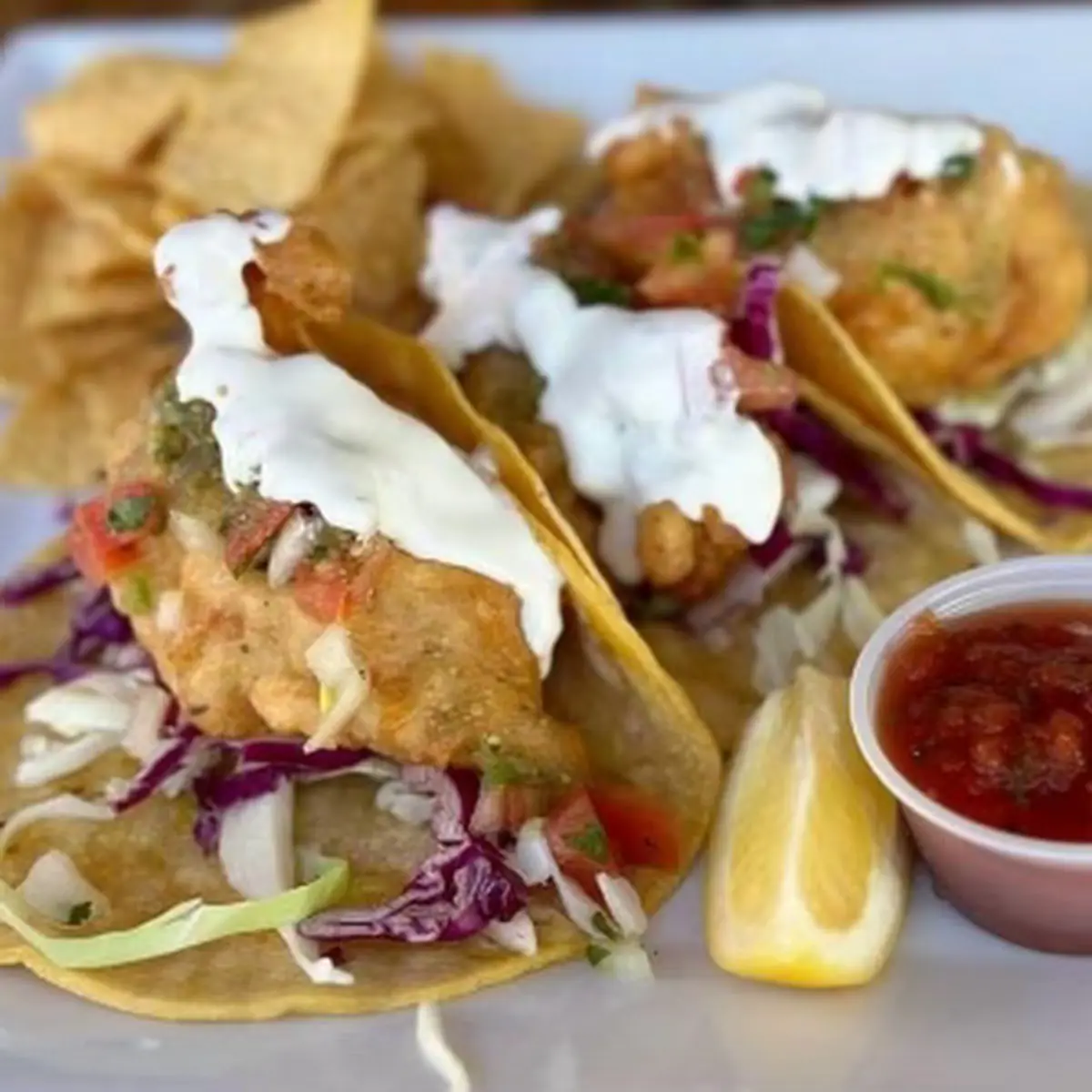 IPA Beer Battered Fish Tacos