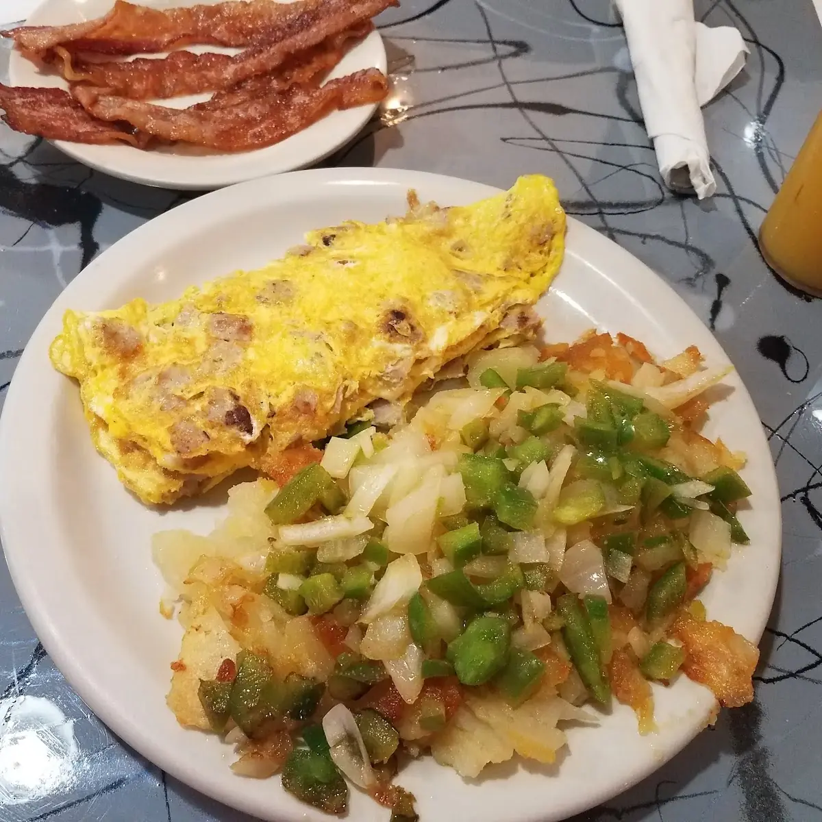 Sausage & Cheese Omelette
