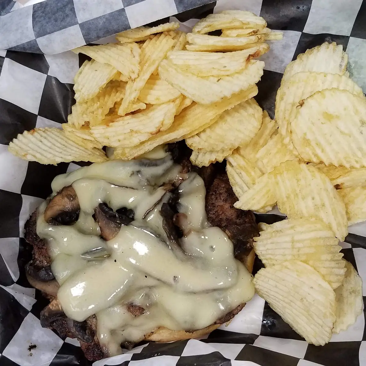 Portobello & Swiss Burger