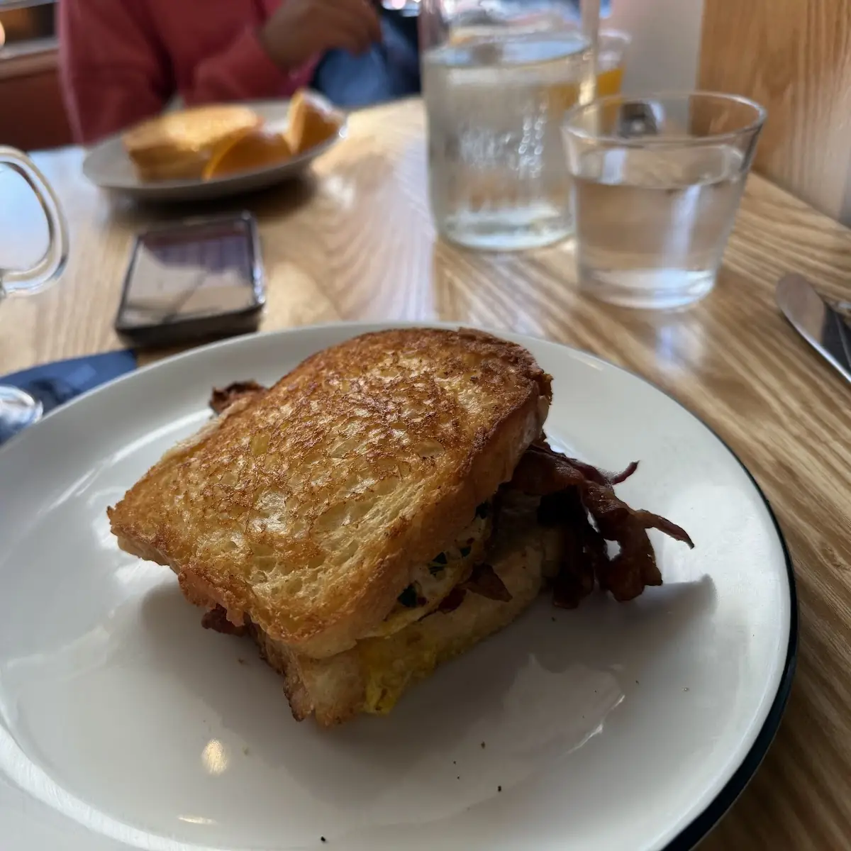 French Toast Bacon Egg Sandwich