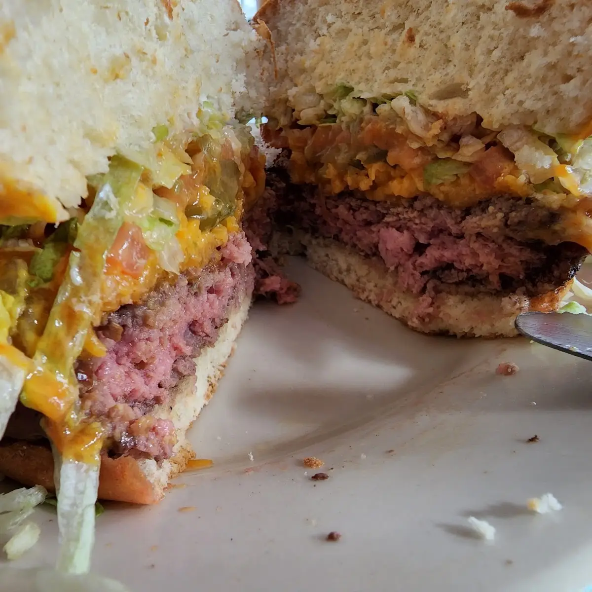 Cheese Burger and Fries