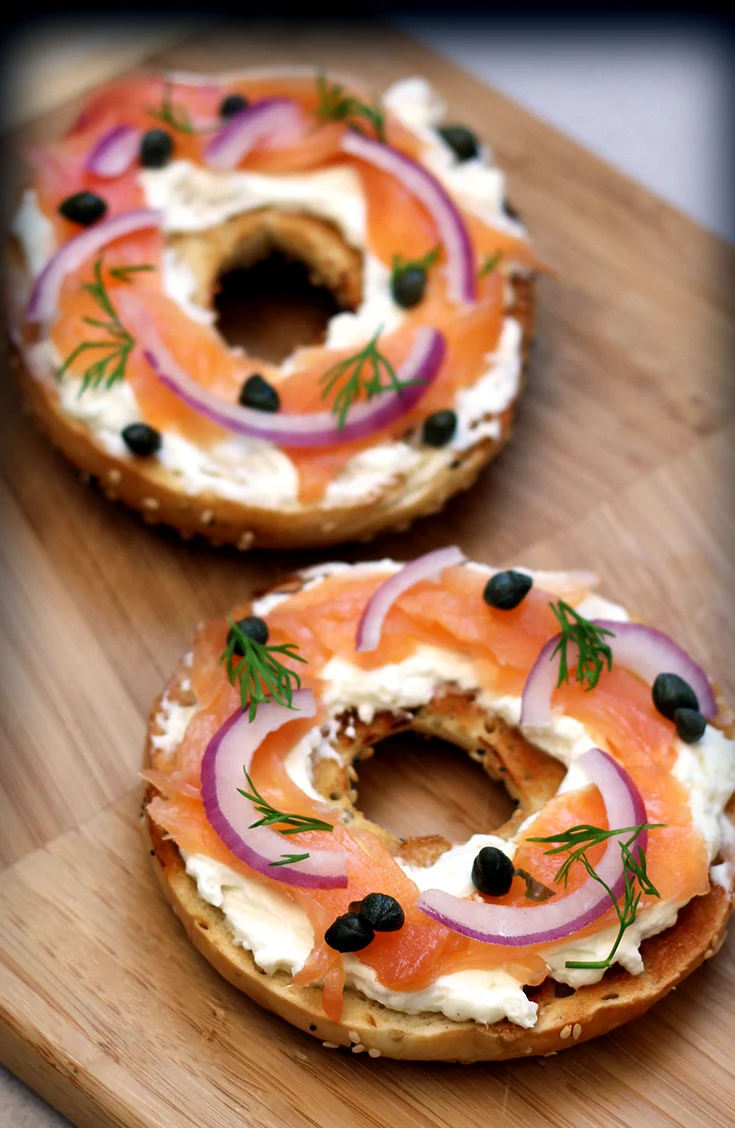 Salmon Lox Bagel