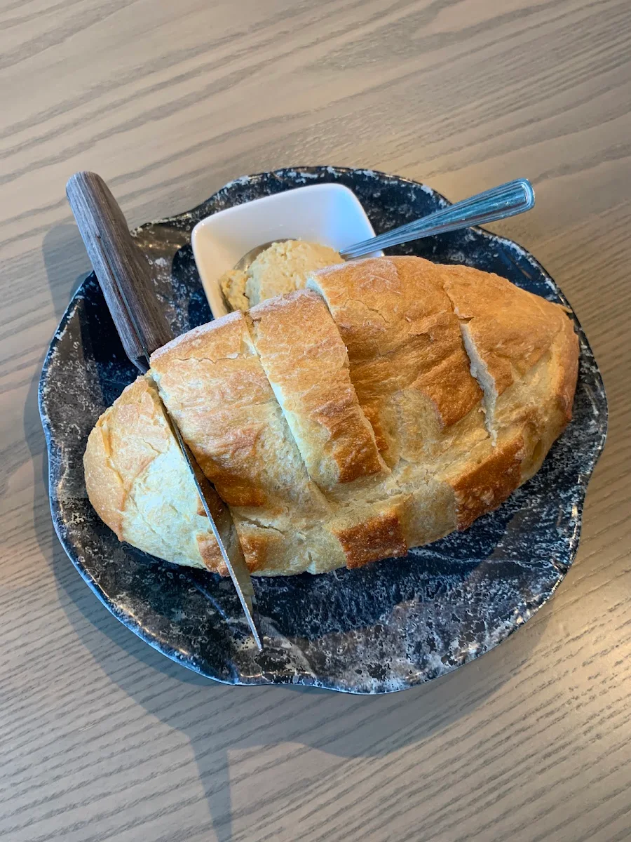 Complimentary Bread and Hummus