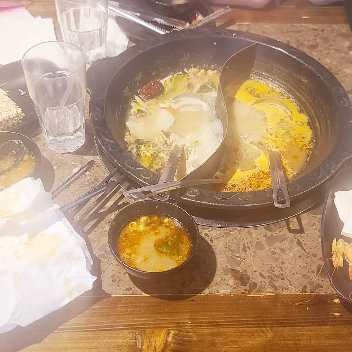 Bone Broth on the Left and Mild on the Right