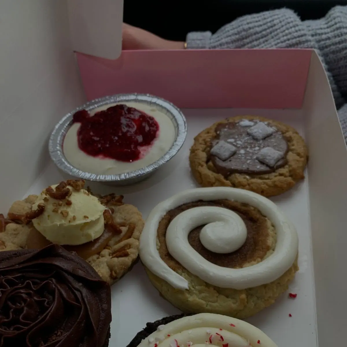 Assortment of Cookies Salted Caramel Double Chocolate Brownie Cheesecake Peanut Butter Cookie