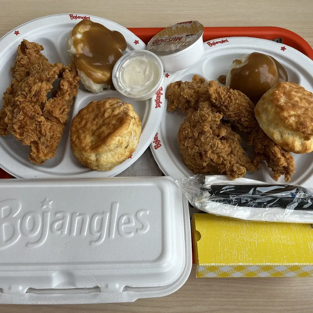 Bojangles Fried Chicken with Biscuit