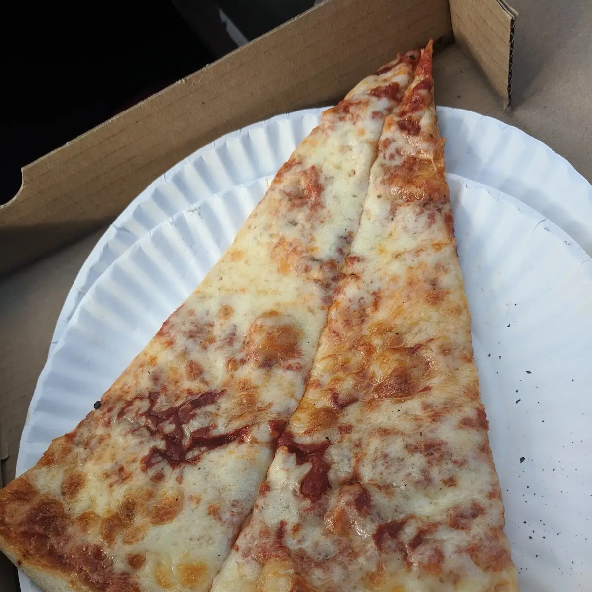 Two Cheese Pizza Slices