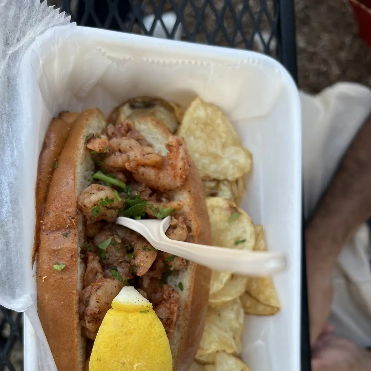 Blackened Cajun Shrimp Roll