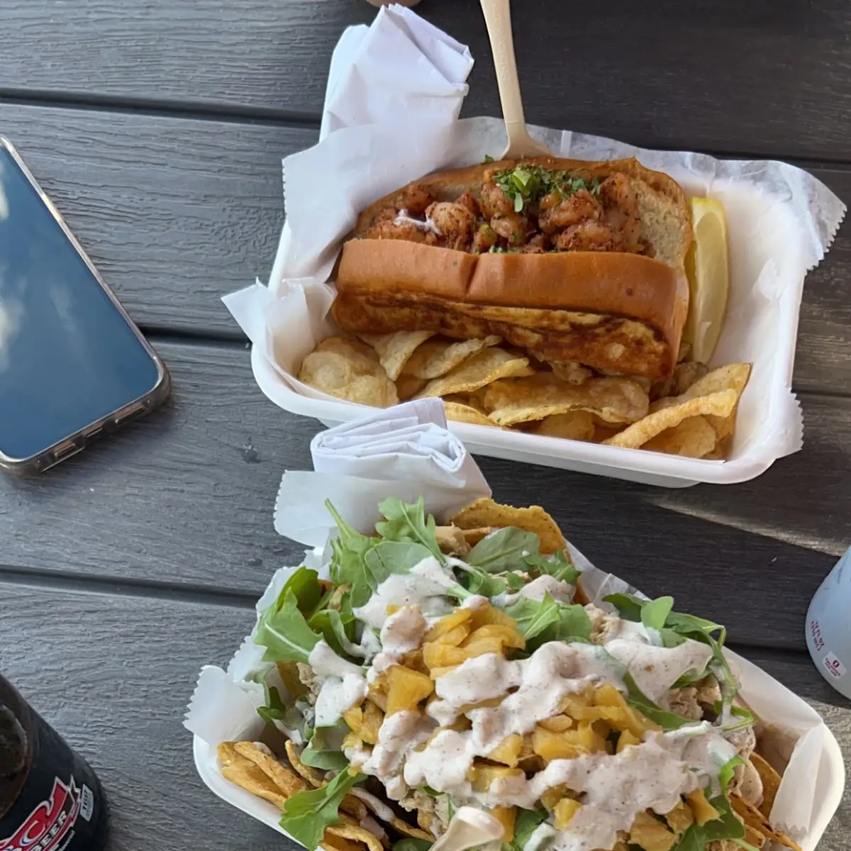 Lobster Roll with Potato Chips
