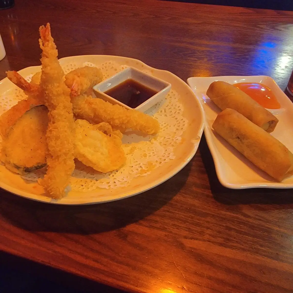 Tempura Shrimp with Spring Roll