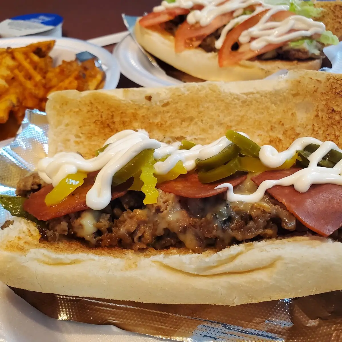 Vegan Cheese Steak with Bacon