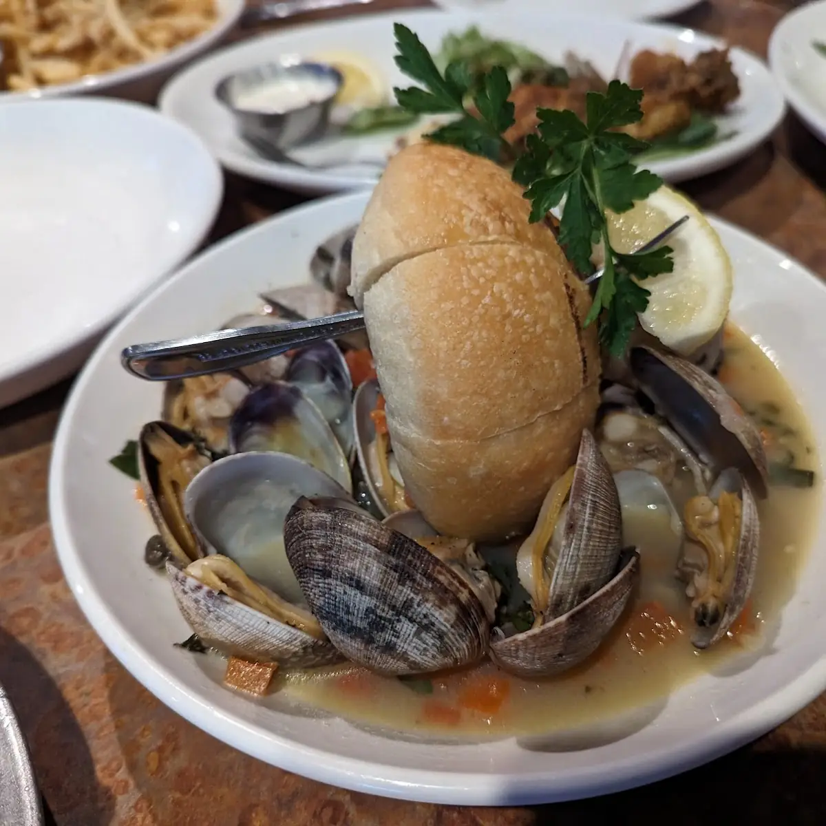 Pan Roasted Manila Clams