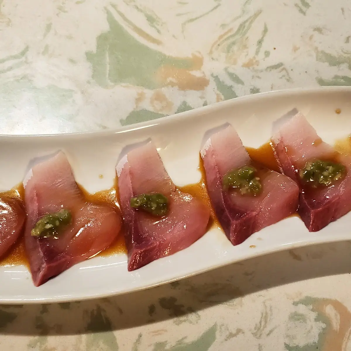 Japanese Hamachi Sashimi