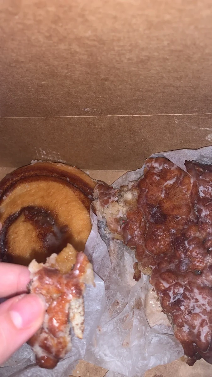 Apple Fritter and Cinnamon Roll