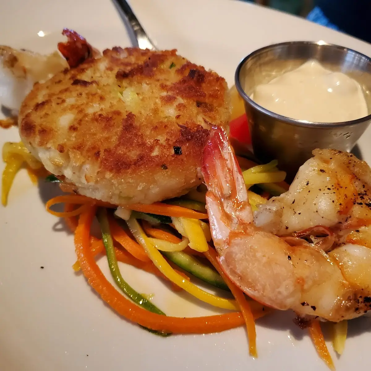 Crab Cake and Shrimp