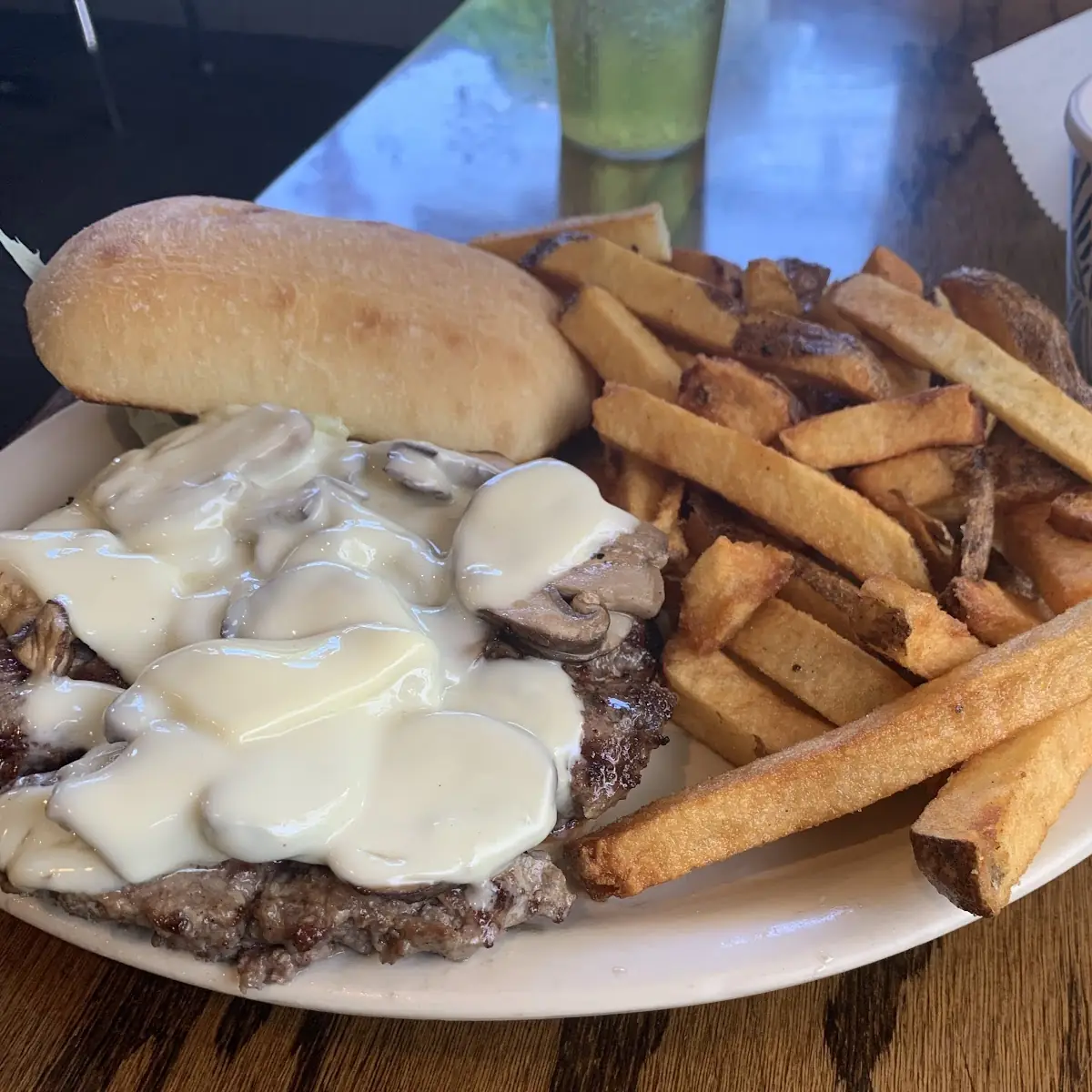 Mushroom Swiss Burger