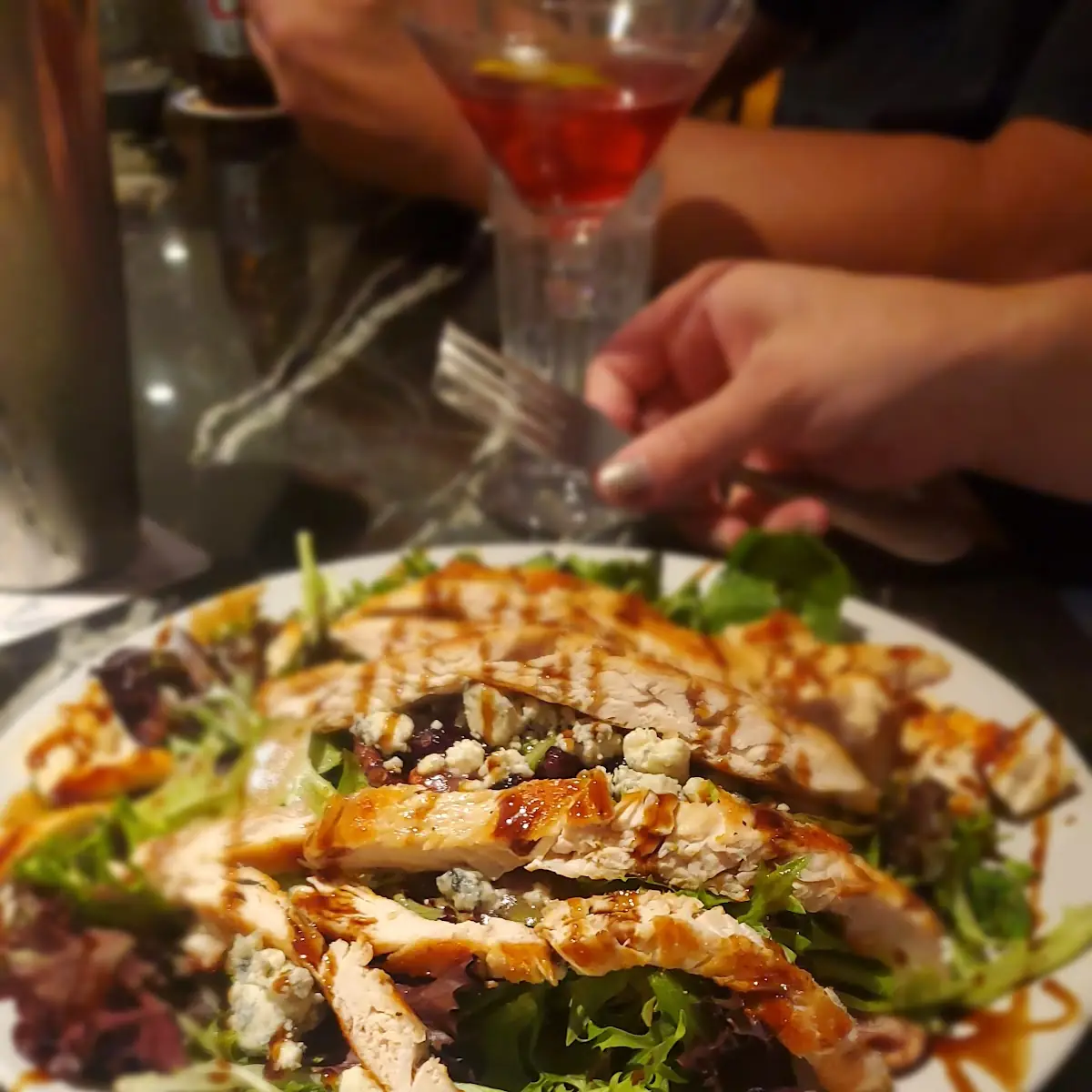 Misto Salad with Chicken Added