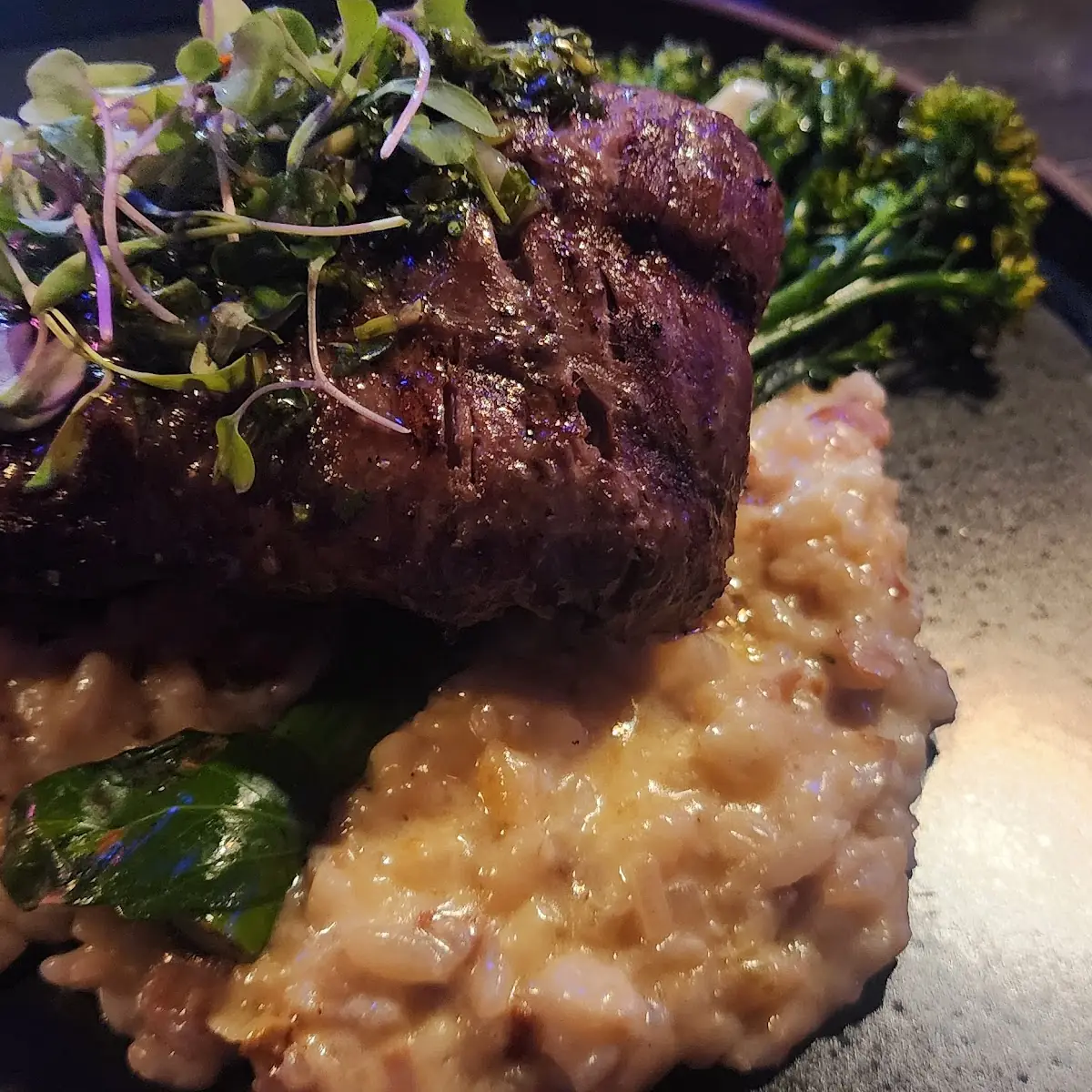 Rib Eye & Risotto Mediterráneo
