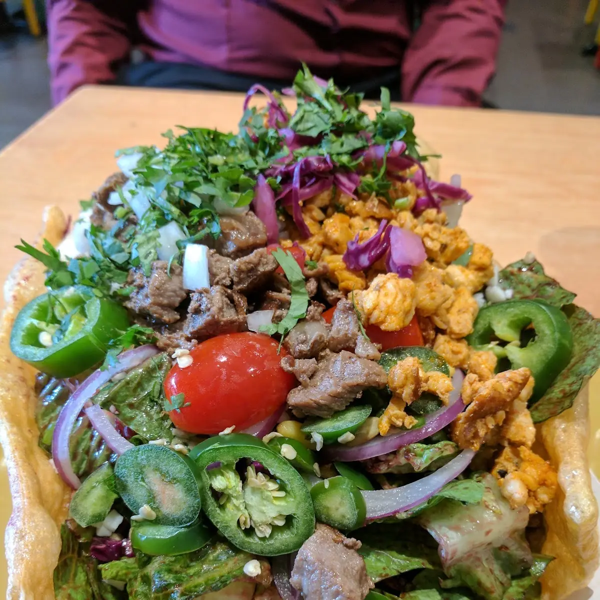 Steak and Chicken Taco Salad