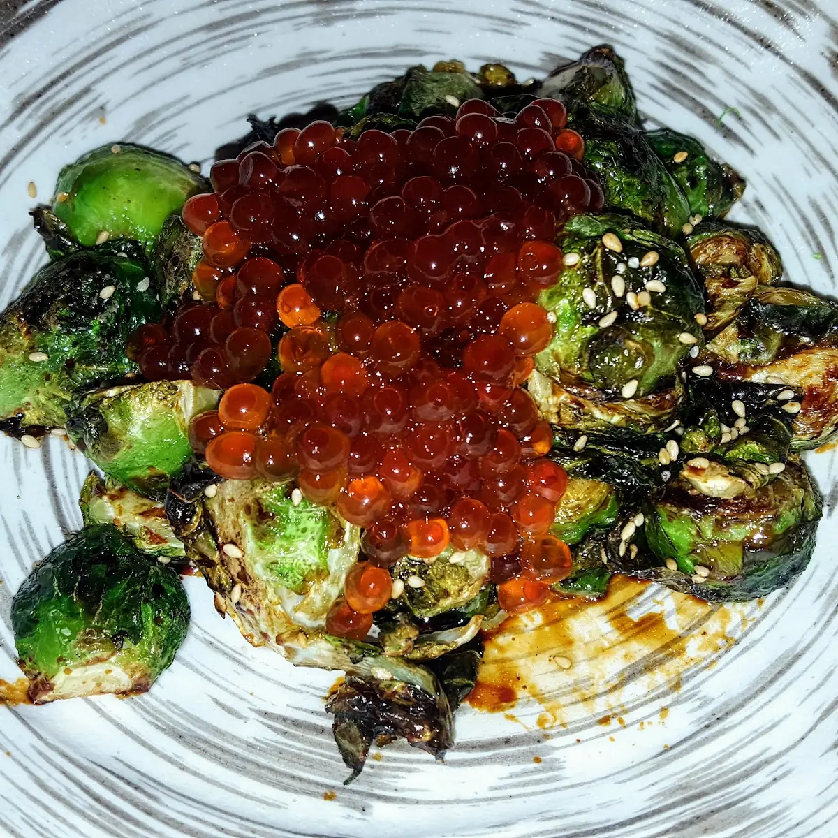 Brussel Sprouts with Salmon