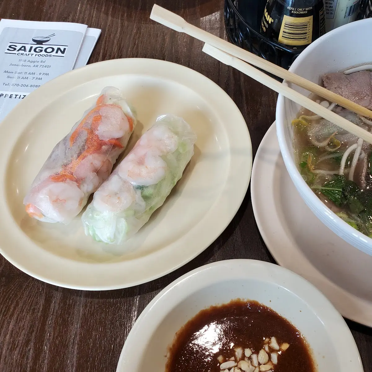 Spring Rolls and Pho