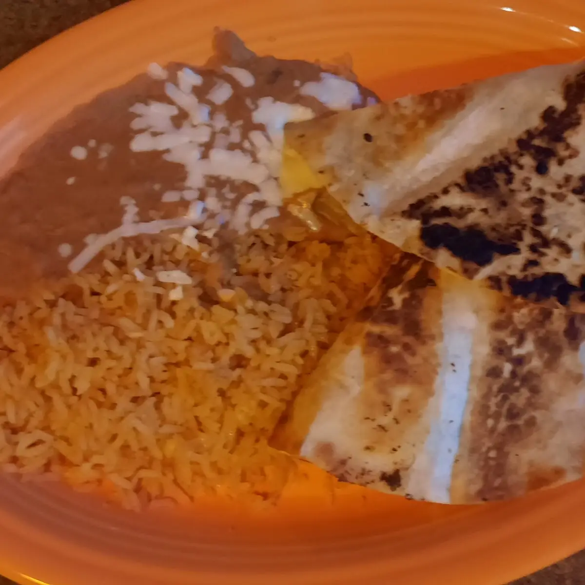 Cheese Quesadilla and Fries