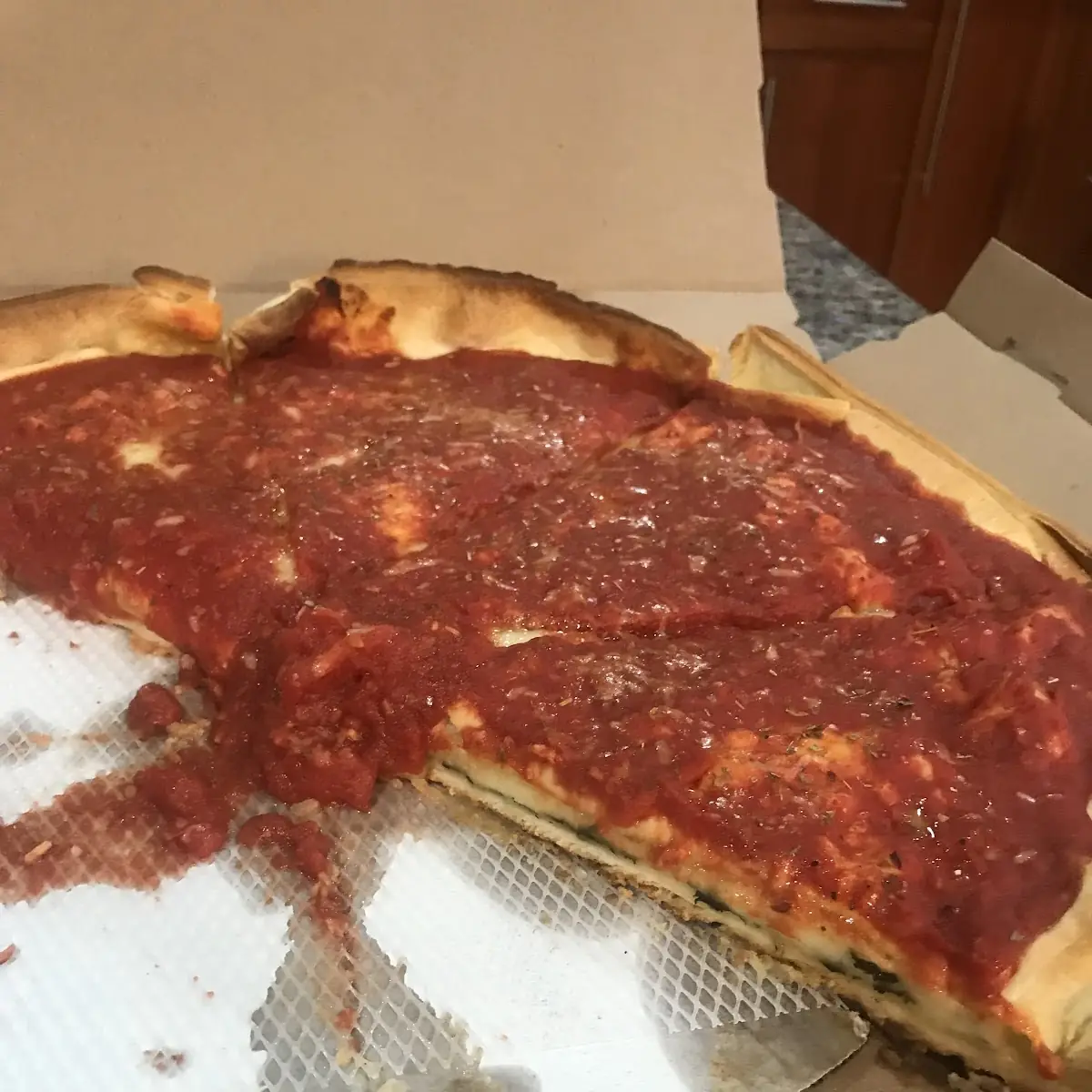 Cheese Stuffed Pizza