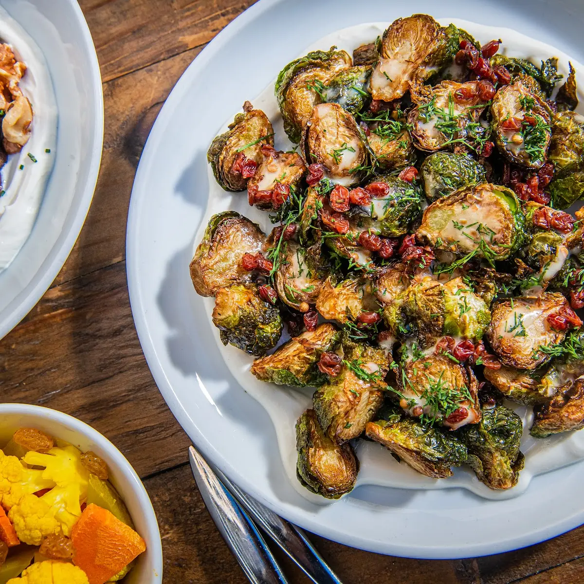 Crispy Brussels Afelia