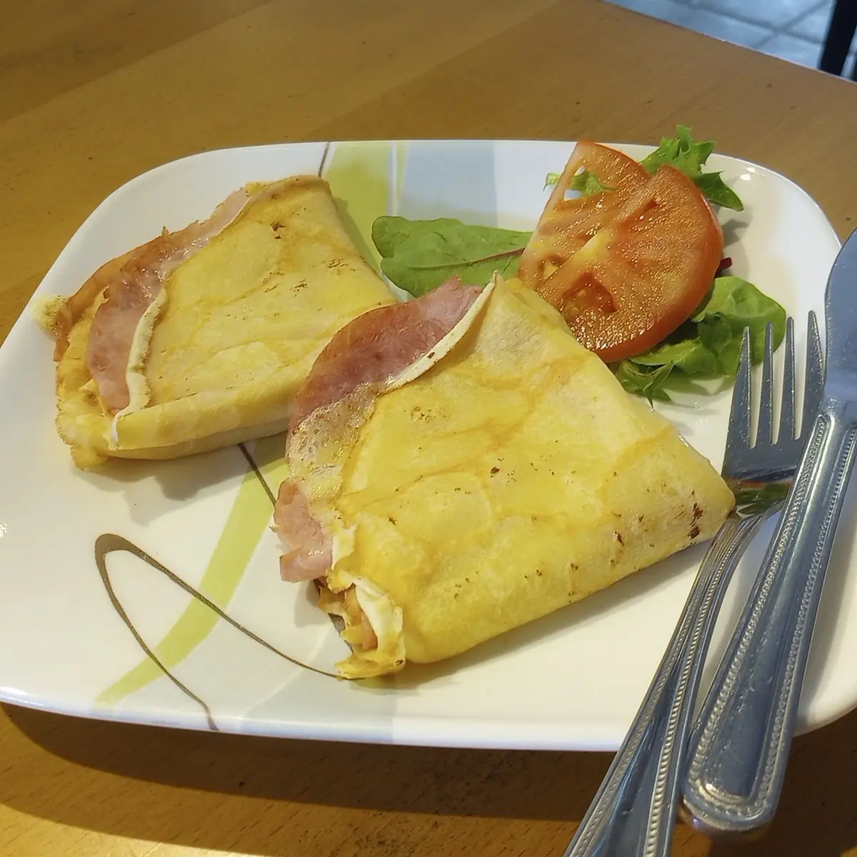 Ham and Cheese Crepe