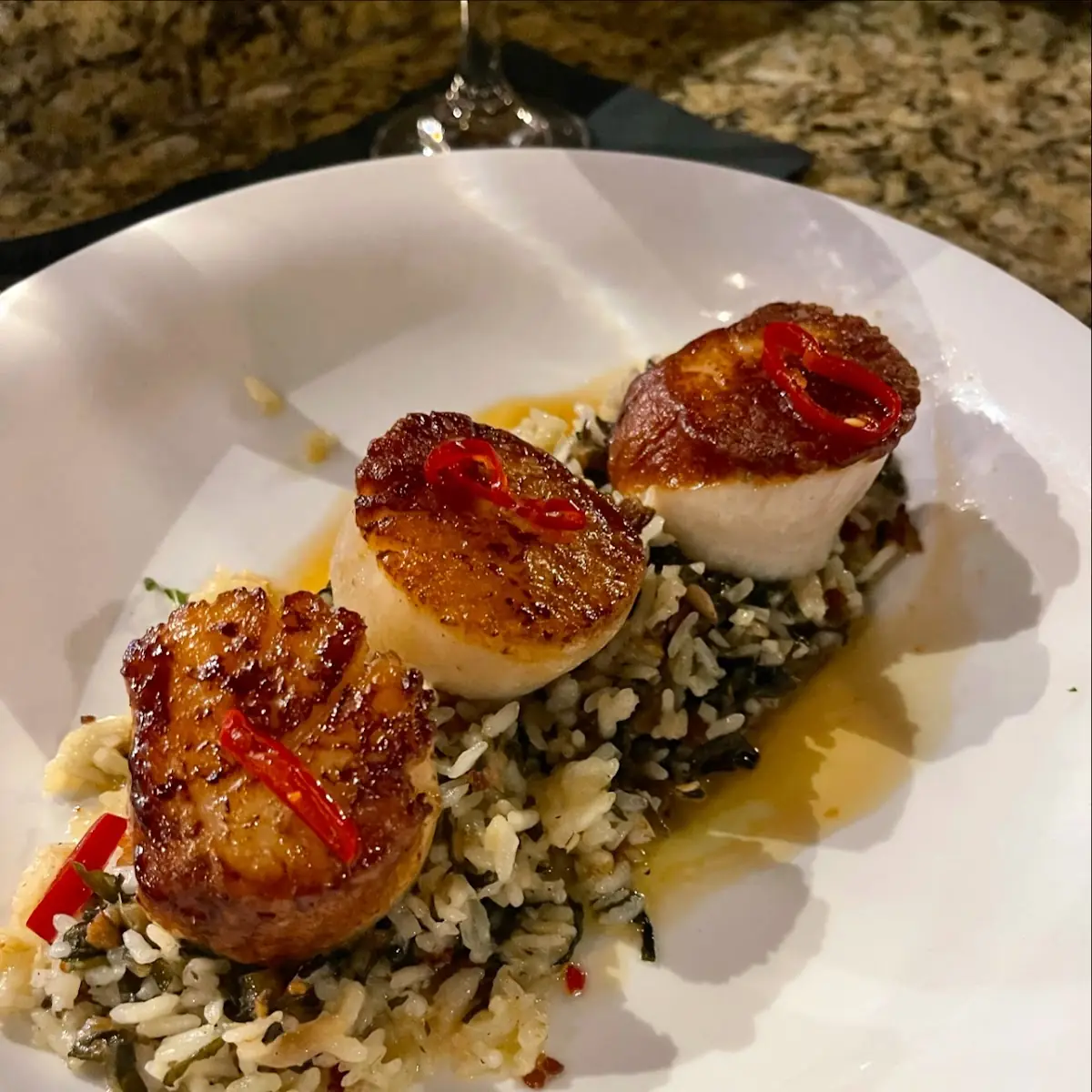 Pan Seared Diver Scallops