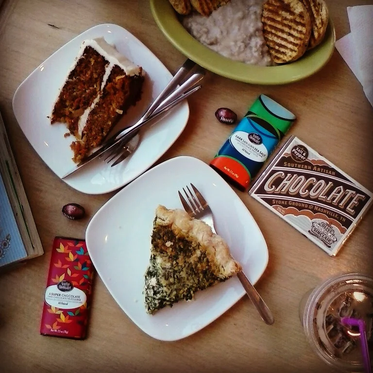 Quiche and Carrot Cake
