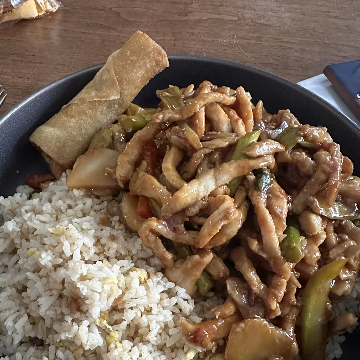 Garlic Chicken with Fried Rice