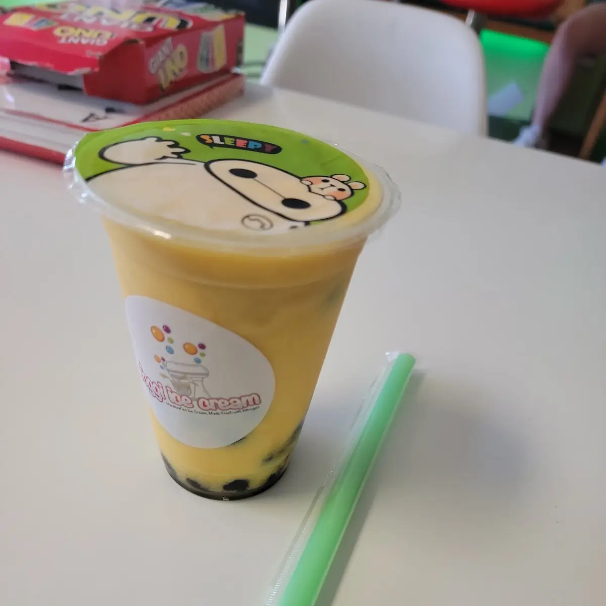 Mango Boba Tea