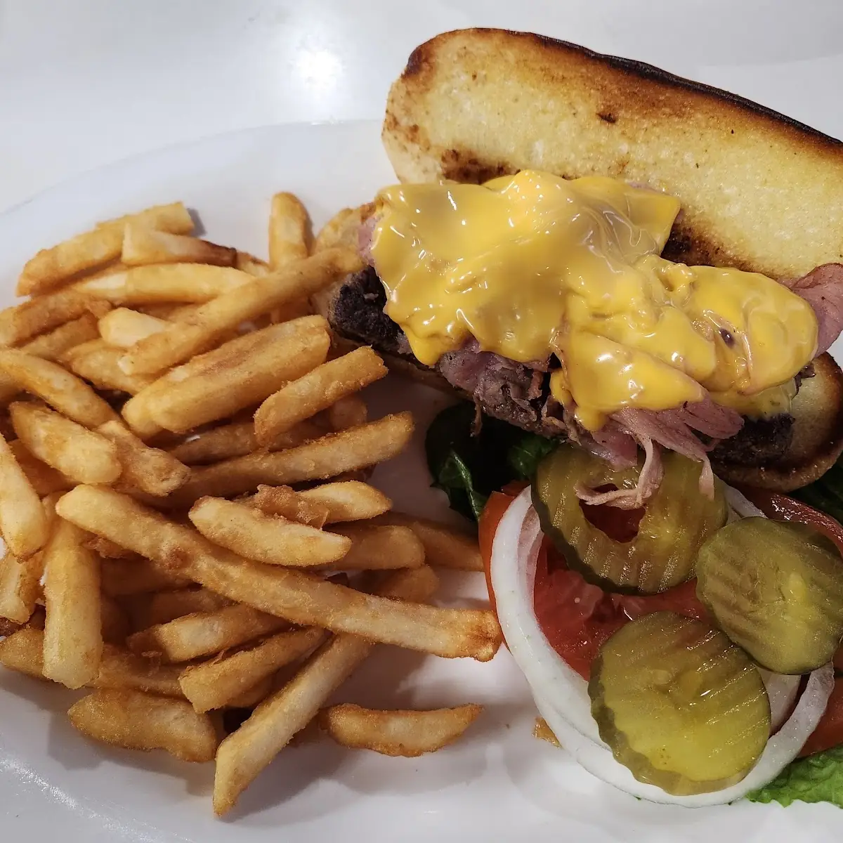 Ham Bacon Cheeseburger